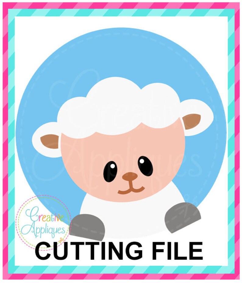Easter Lamb SVG Cutting File, Lamb Svg, Easter Cut File, Easter Svg ...