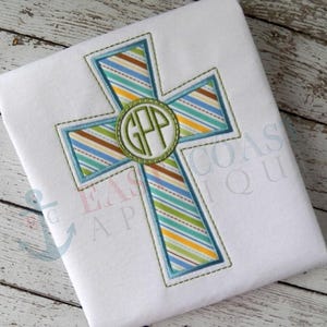 Simple Cross Applique Design, machine embroidery, embroidery design, applique embroidery, cross applique, cross embroidery