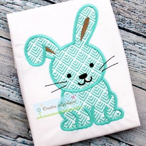 Bunny Rabbit Easter Machine Embroidery Applique Design 4 SIZES, rabbit applique, rabbit embroidery, bunny applique, bunny embroidery