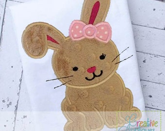 Bunny Rabbit Easter Digital Machine Embroidery Applique Design 4 SIZE rabbit applique, rabbit embroidery, bunny applique, bunny embroidery