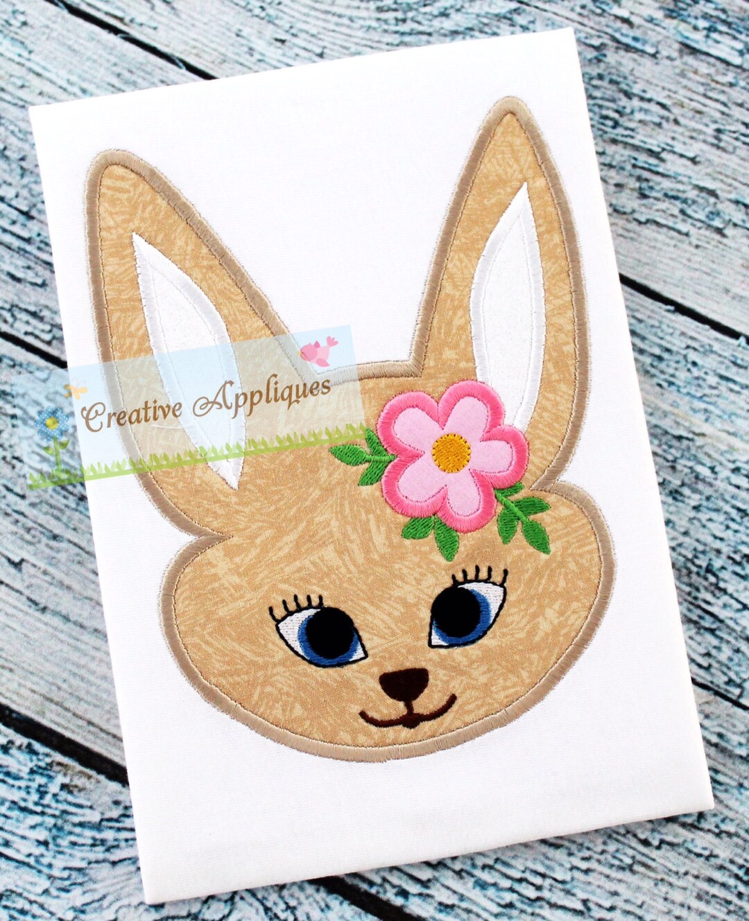 Easter Bunny Rabbit Girl Digital Machine Embroidery Applique Design 4 ...