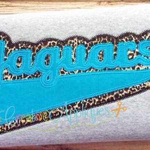 Jaguars Digital Machine Embroidery Applique Design 6 sizes, jaguars applique, jaguars mascot, jaguars name, jaguars team, jaguars word