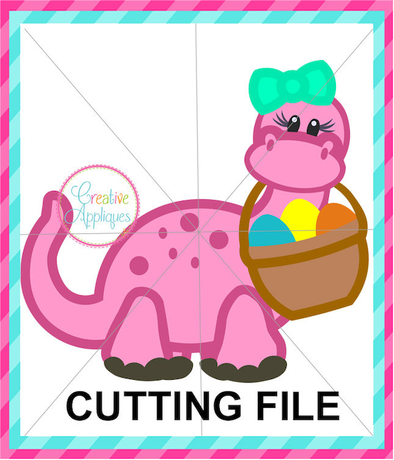 Download Girl Easter Dinosaur Svg Cutting File Dinosaur Svg Dinosaur Etsy PSD Mockup Templates