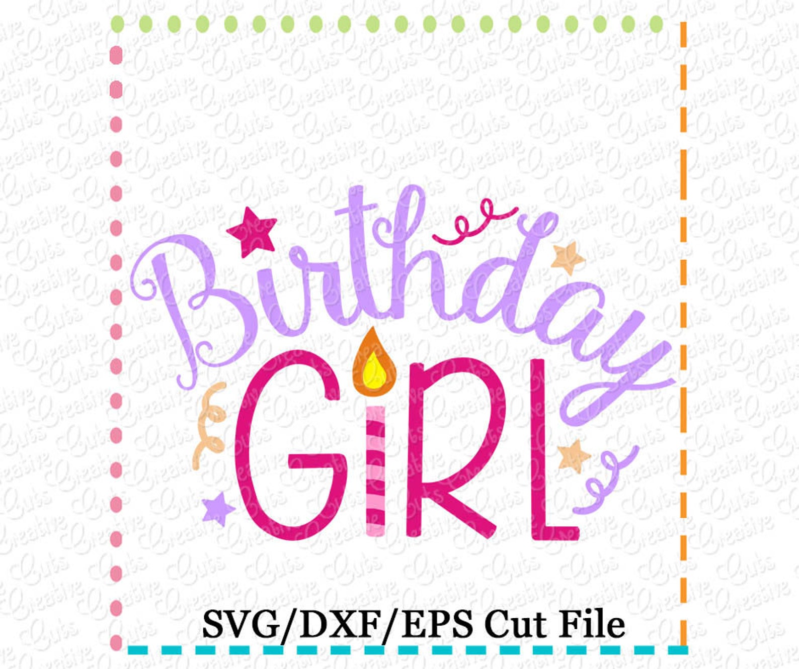 Birthday Girl SVG Cutting File Birthday Girl Cutting File | Etsy