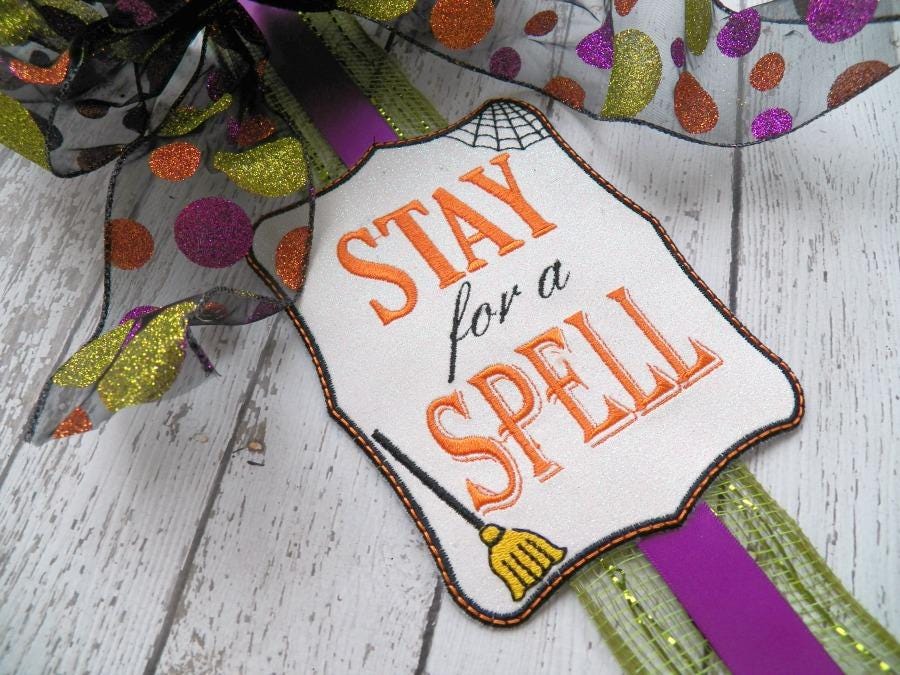 Halloween Greetings in the Hoop Design, Machine Embroidery, Embroidery ...