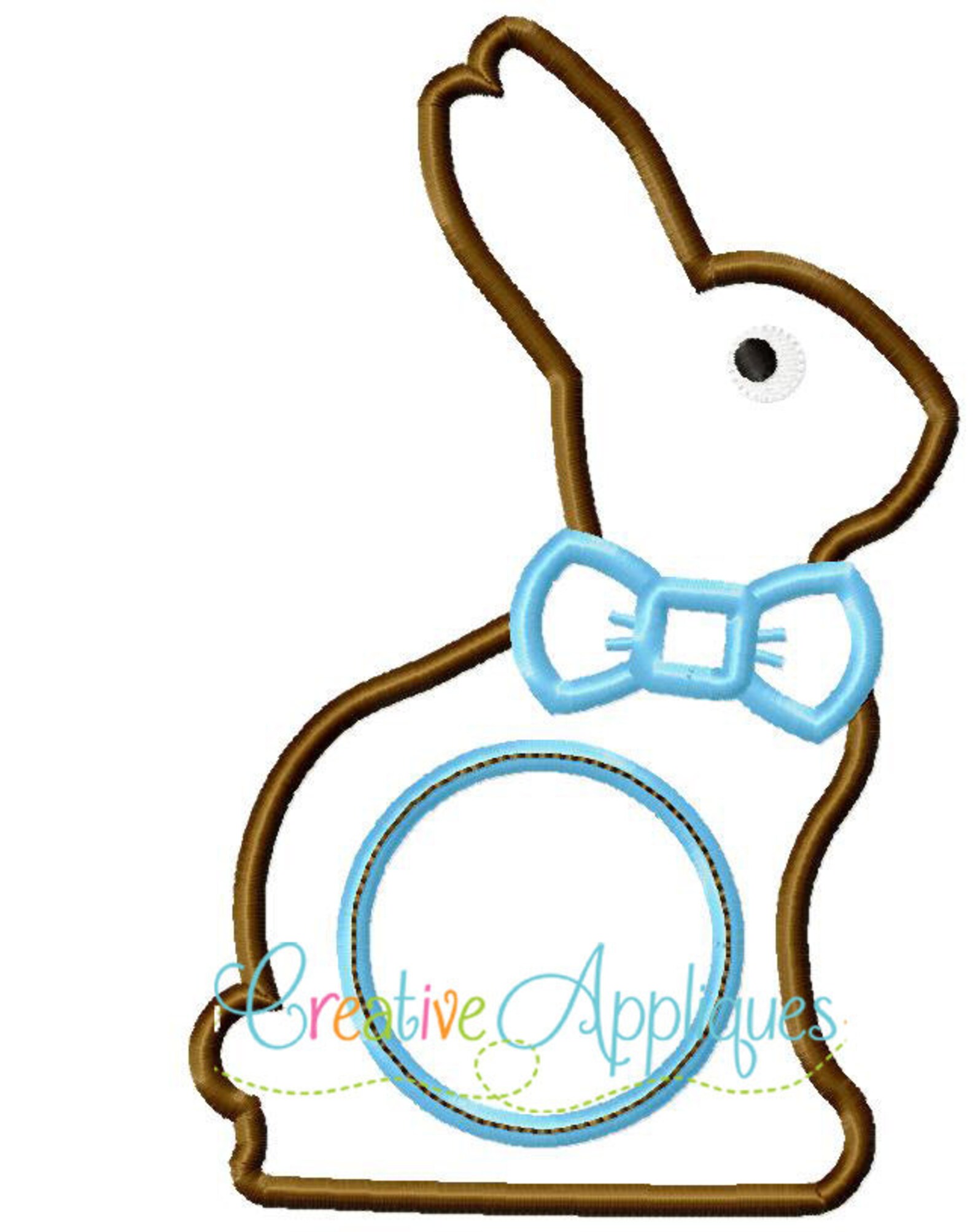 Easter Bunny Monogram Applique Machine Embroidery Design 4 - Etsy