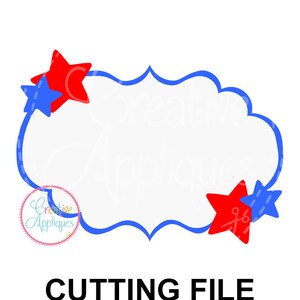 EXKLUSIVE patriotischen Star Rahmen schneiden Datei, schneiden Datei Flagge, Monogramm Svg, Monogramm Rahmen Svg Datei schneiden