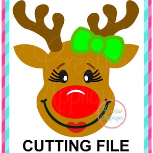 ESCLUSIVO SVG Reindeer Cutting File, File taglio renna, Svg di Natale, file di taglio renna, svg di renna, svg di Natale,