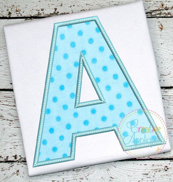 Applique Alphabet Letter Set A-Z Applique Machine Embroidery Design 7 Sizes!!!  alphabet applique, applique letters, 2" thru 8"