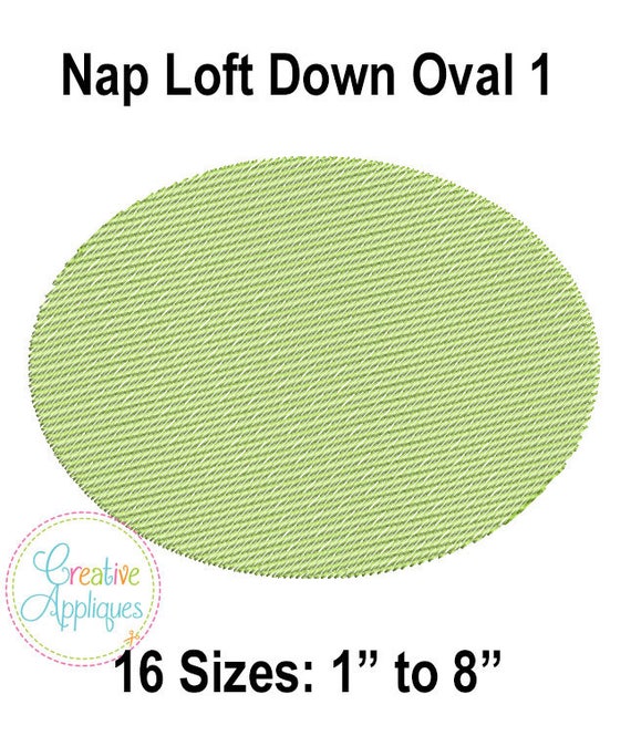 Rectangle Nap Loft Pile Knock Down Embroidery - Creative Appliques