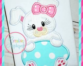 Coniglietto coniglio Pasqua digitale macchina ricamo Applique Design 5 dimensioni coniglio applique, ricamo coniglio, coniglio applique, ricamo di coniglietto