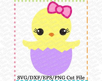 Baby Chick Easter SVG Cutting File, chick svg, easter cut file, easter svg, chick cut file, chick egg svg, chick egg cut file easter egg svg