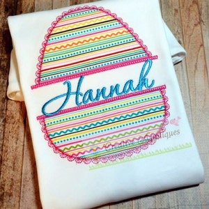 Easter Egg Split Lace Digital Machine Embroidery Applique Design 4 ...