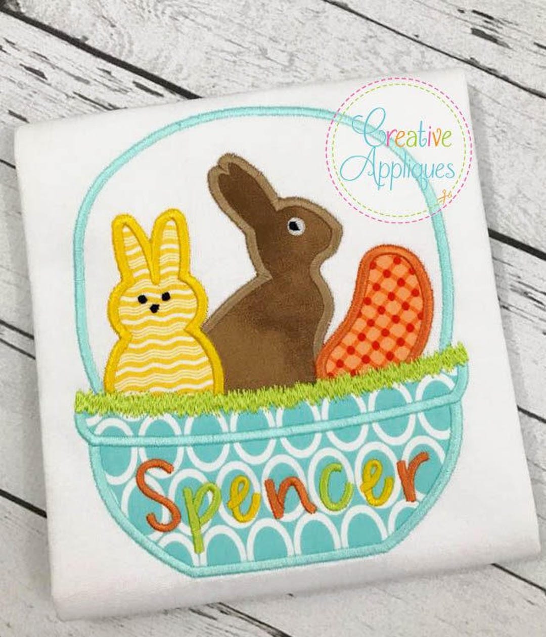 Easter Basket Candy Applique Machine Embroidery Design 4 Sizes - Etsy