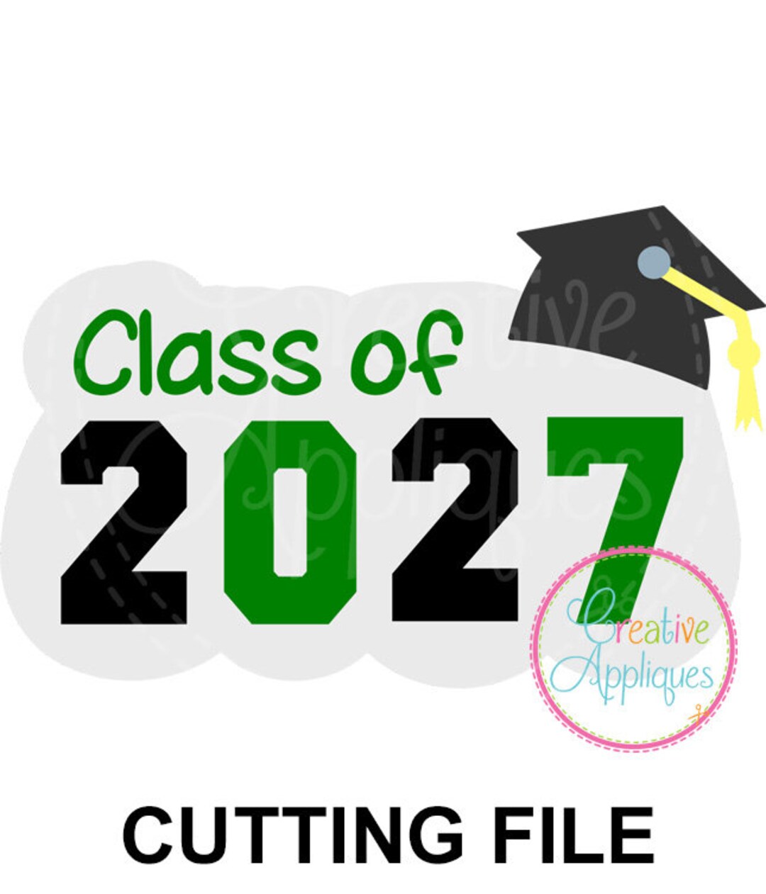 Graduating Class of 2027 SVG Cutting File, School Svg, Graduation Svg