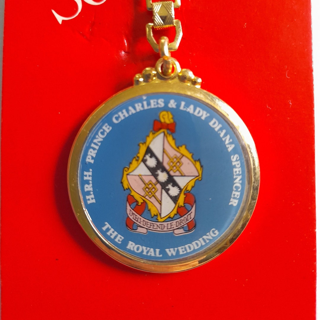 Souvenir Keyring of the Royal Marriage of Charles and Diana Etsy UK