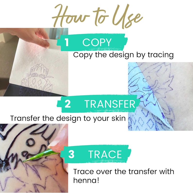 Ready to Go Henna Kit for Beginners, Organic, All Natural Plant Based Temporary Tattoo image 4