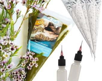 Pro Henna Kit: Ready to Use Paste With Choice of Applicators