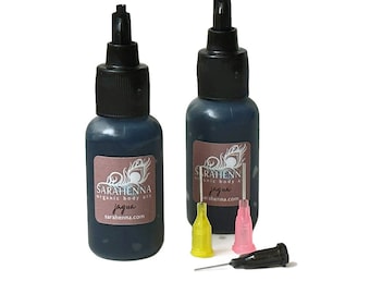 Jagua Gel - Ultra Dark and Ready to Use, All Natural (Bottle and Cone Applicators)