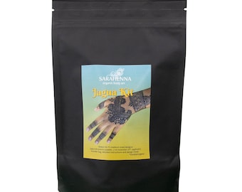 Jagua Kit For Beginners & Professionals - All Natural Dark Blue Stains - Temporary Tattoo