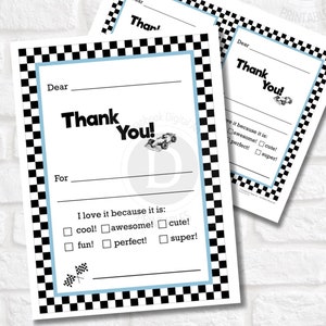 Printable - Rennkarte druckbare Dankeschön-Karte.