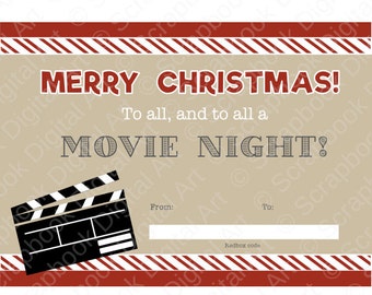Redbox Codes Gift Tags Cards Digital Printable 4 Different Designs ...