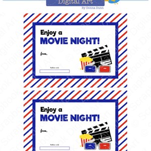 Printable Redbox Gift Card Tag Printable Card Gift for - Etsy