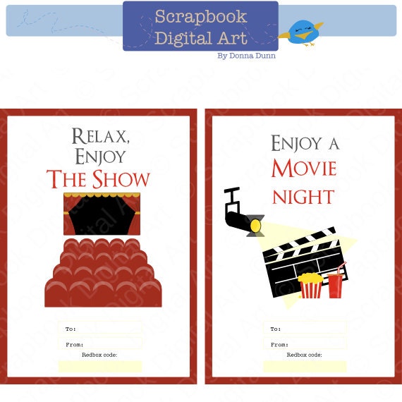 Printable - Redbox Present Card Tag, Unwind, Love The Display, Online video Evening Redbox coupon image regarding Redbox Printable Gift Certificate identified as Printable - Redbox Present Card Tag, Chill out, Delight in The Present, Online video Night time Redbox coupon
