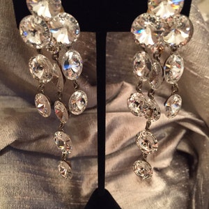 Austrian Crystal Chandelier Earrings image 1