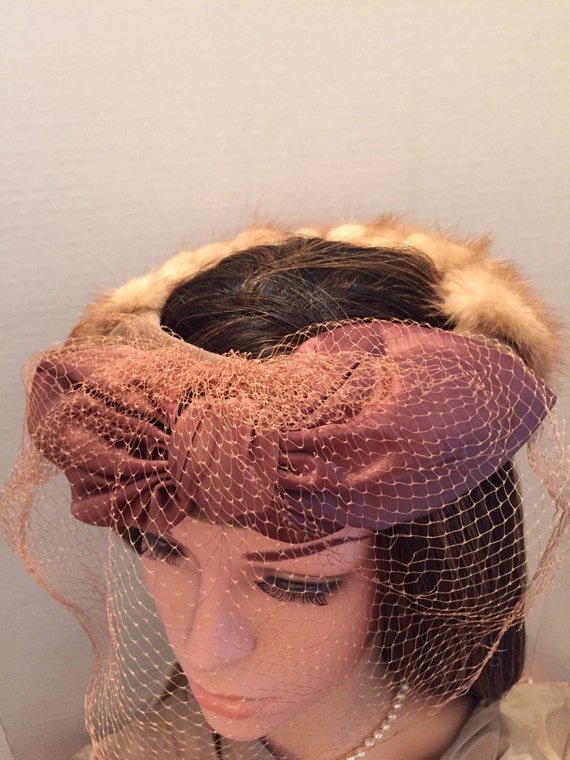 Vintage Mink Headband - image 5