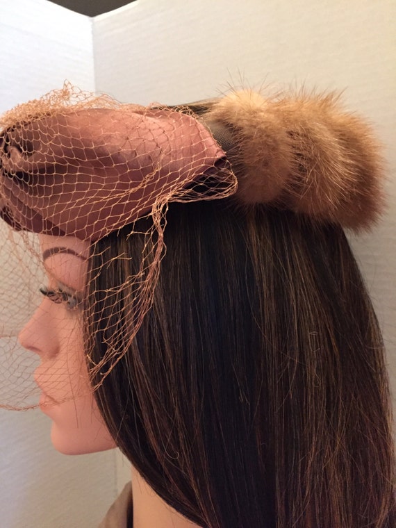 Vintage Mink Headband - image 4