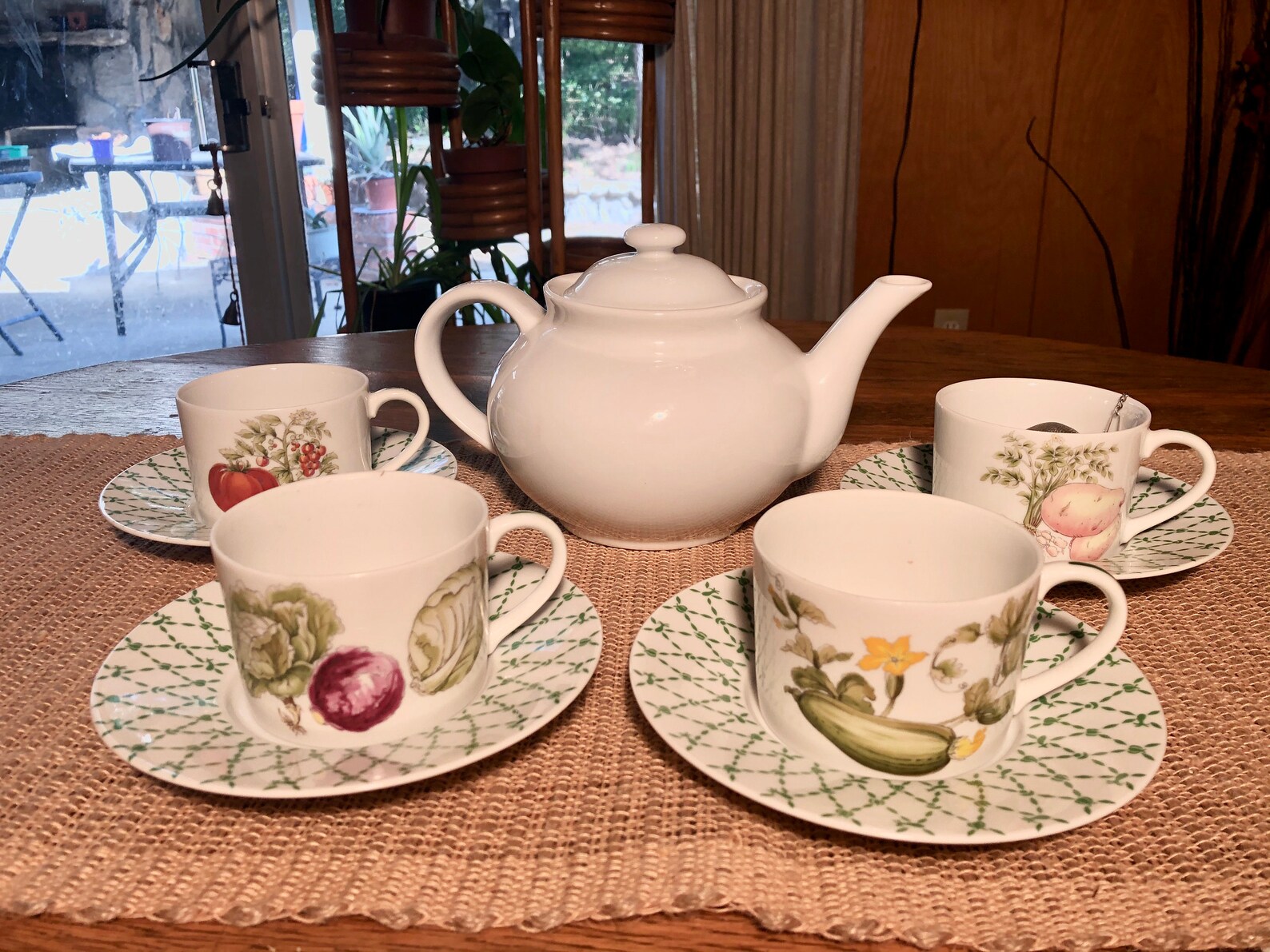 Taitu ItalianMade Vegetable Garden Tea Set Etsy