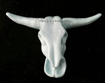 3D Faux Cow Bull Steer Skull Silicone Mold