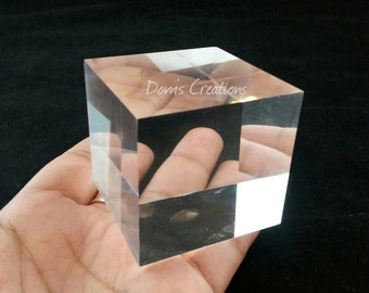 Extra large xl 3D Square Cube Clear Silicone Mold