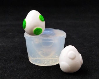 3D Yoshi Egg inspired Clear Silicone Mold