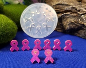 Awareness Ribbon Post Earrings Silicone Mold