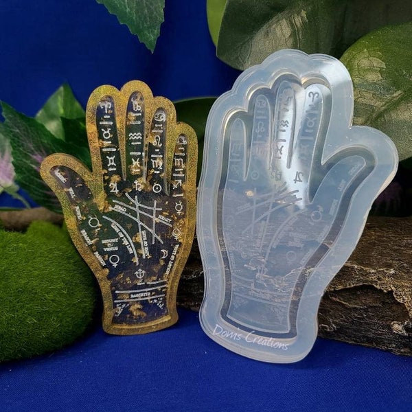 Palmistry Hands Silicone Mold Etsy
