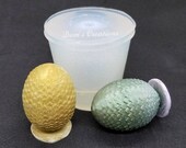 Dragon Egg, Mother of Dragon, Clear Silicone Mold, Soap, Resin, Clay, Chocolate, Gaming, 3D Mold, 3D Printed Egg