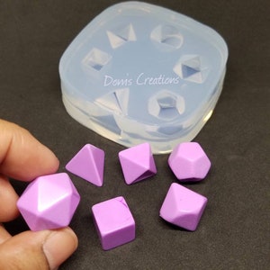 Blank Gaming DND Dice Clear Silicone Mold