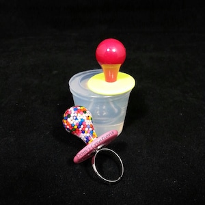 Bubble Ring Pop klare Silikonform, Schnullerring
