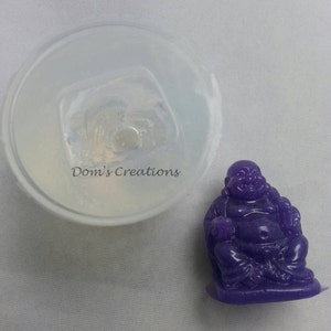 Buddha charm keychain pendant clear silicone mold image 5