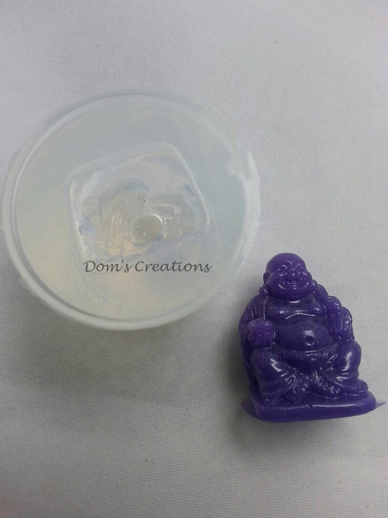 Buddha charm keychain pendant clear silicone mold image 5