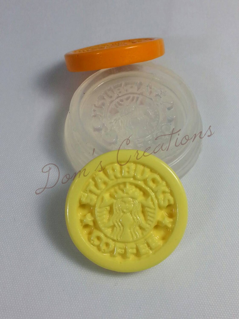 Starbucks Coffee Cabochon Silicone Mold Etsy