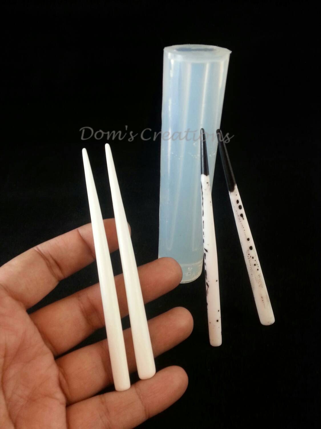 Chopstick Hair Sticks Clear Silicone Mold Etsy