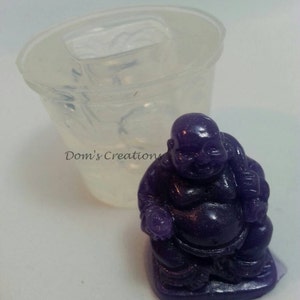 Buddha charm keychain pendant clear silicone mold image 4