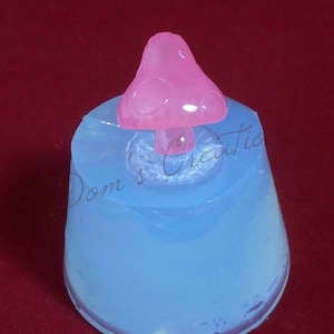 Tiny 3D Mushroom Charm Clear Silicone Mold