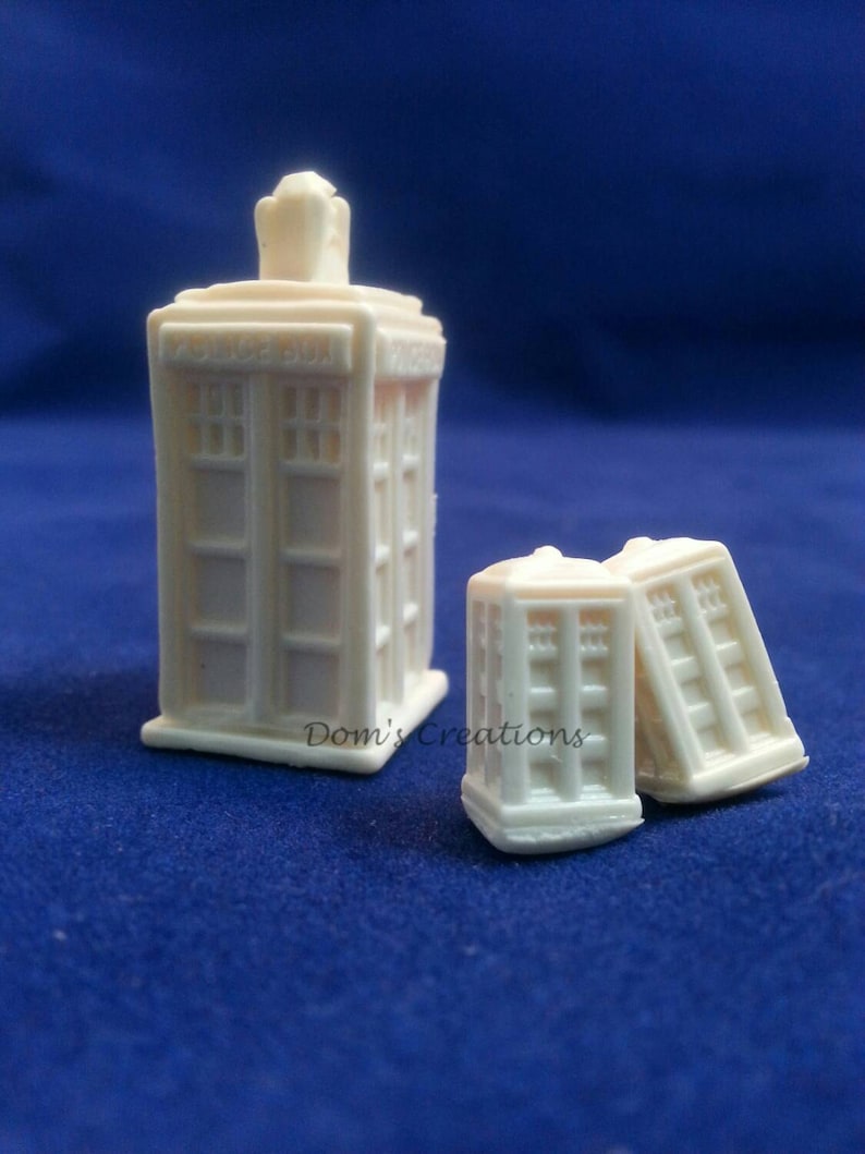Dr. Who Inspired 3D Tardis Police Box Pendant Silicone Mold - Etsy
