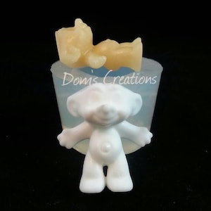 Small Troll Doll clear silicone mold