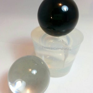 XXL Orb 40mm sphere clear silicone mold