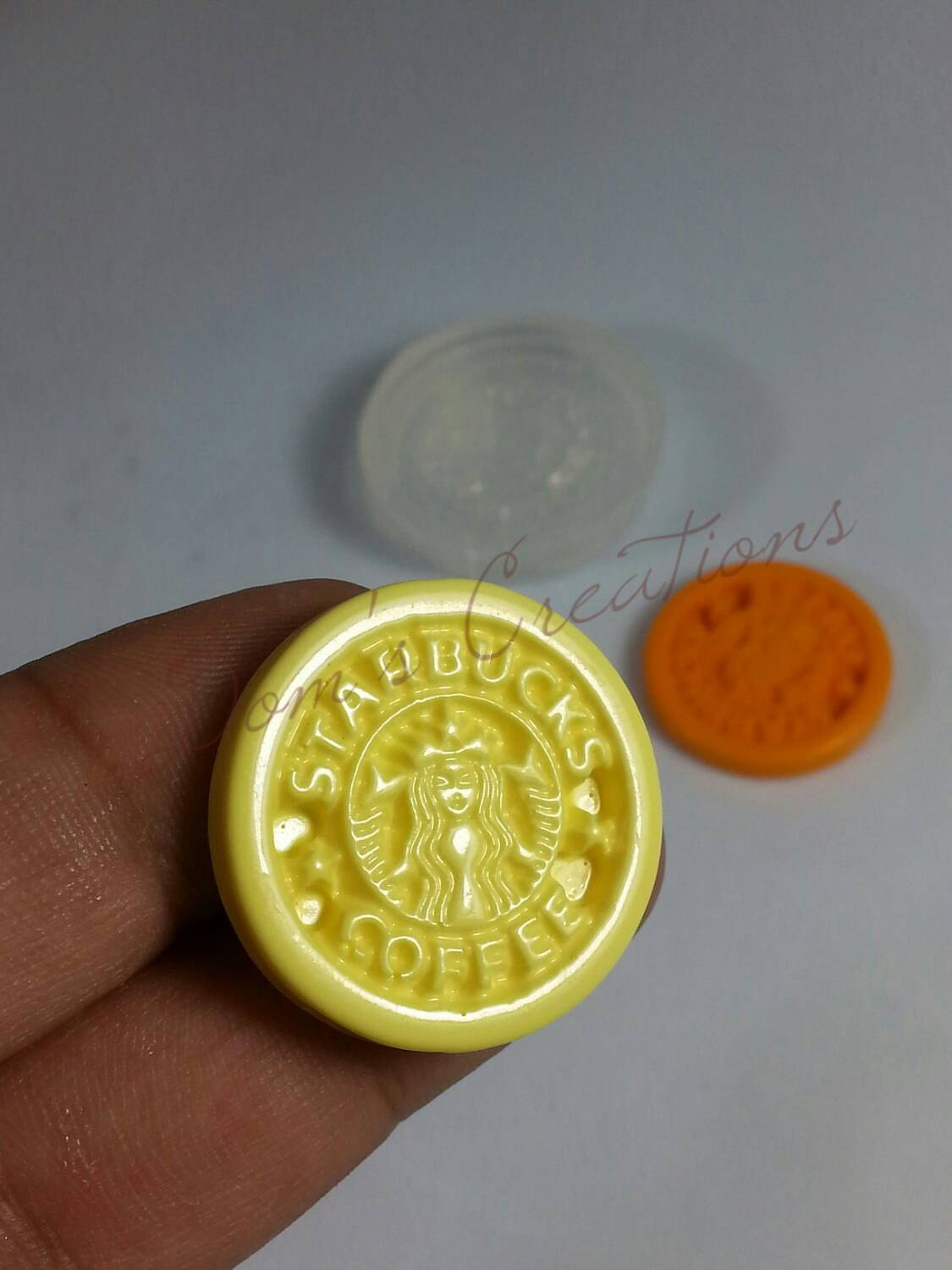 Starbucks Coffee Cabochon Silicone Mold Etsy